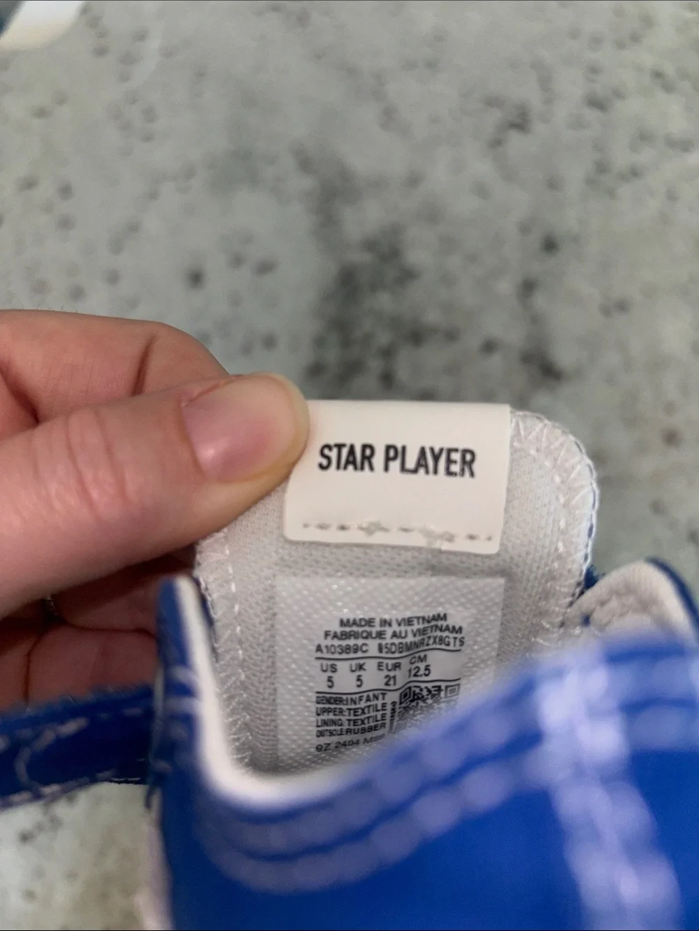 Converse Royal Blue Low-Top Velcro Sneakers